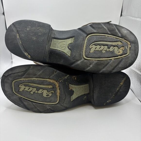 Ariat Women's 9B ProBaby Lacer Ankle Boot Leather Cowboy Driftwood Brown - Picture 7 of 12